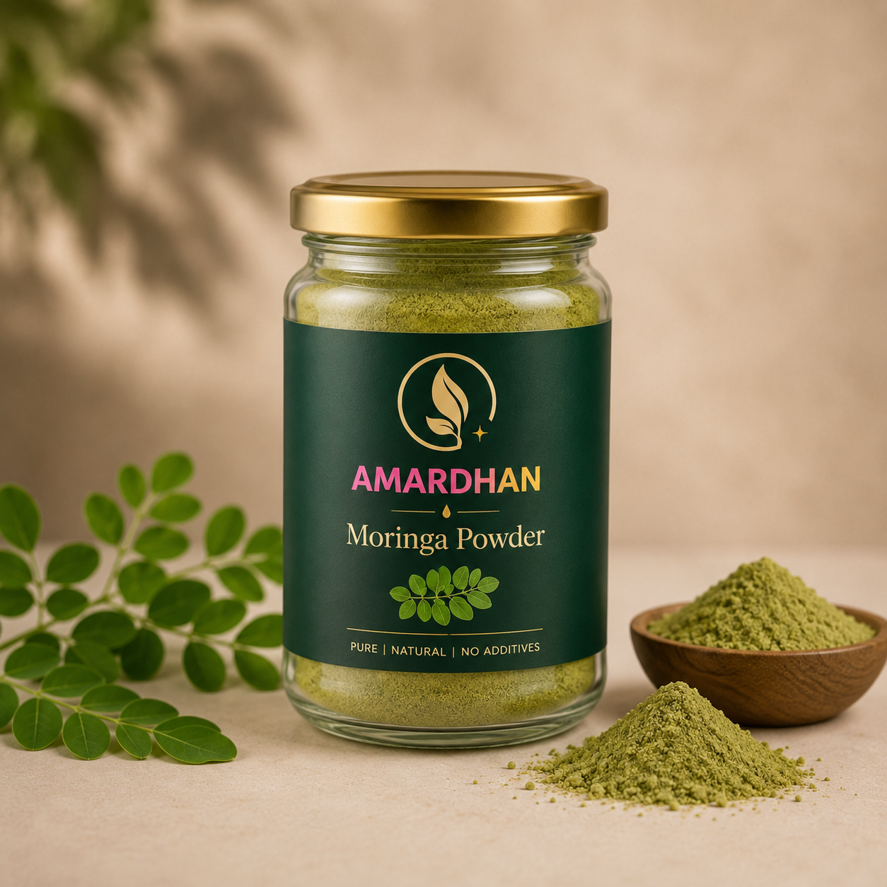 Moringa leaves and moringa powder